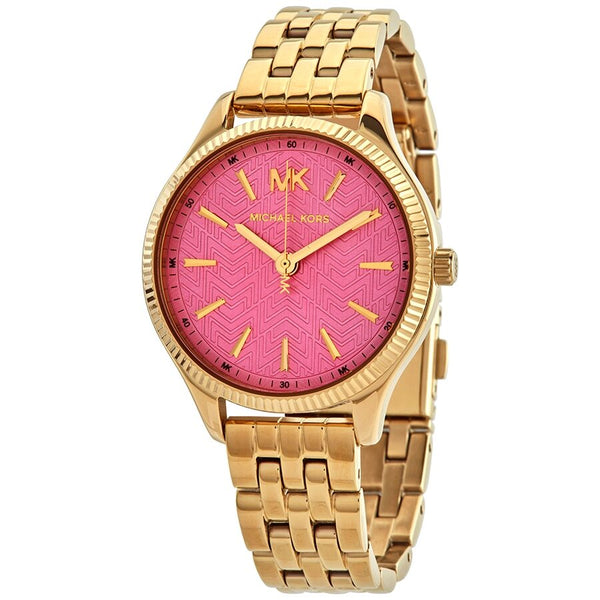 Michael Kors Lexington Quartz Pink Dial Ladies Watch MK6640 - The Watches Men & CO