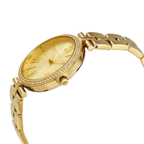 Michael Kors Maci Crystal Yellow Gold Dial Ladies Watch MK3903 - The Watches Men & CO #2