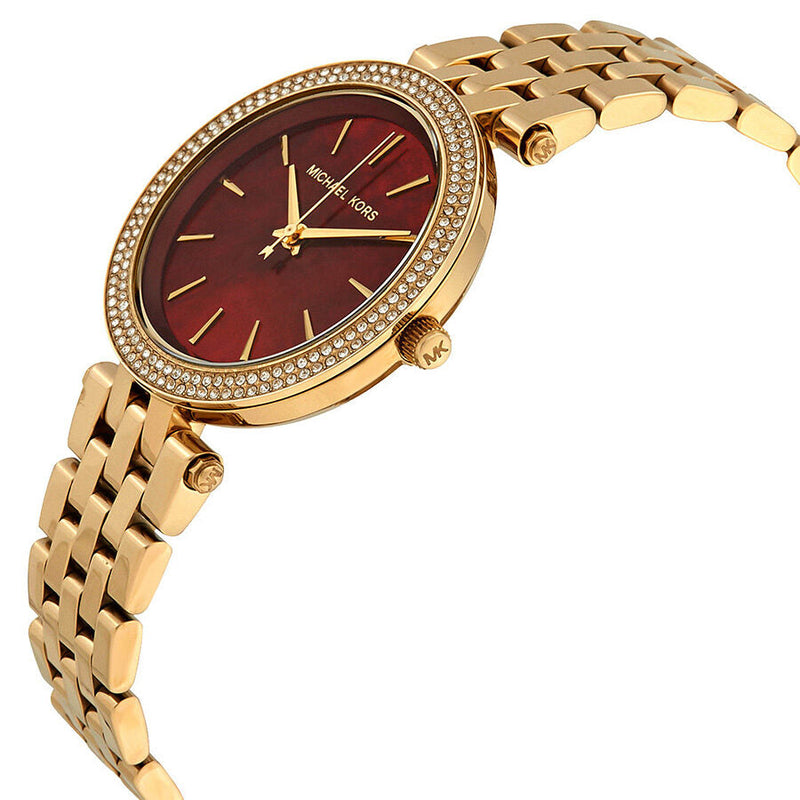 Michael Kors Mini Darci Garnet Mother of Pearl Dial Ladies Watch MK3583 - The Watches Men & CO #2