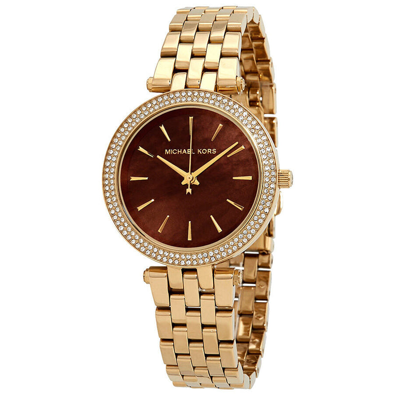 Michael Kors Mini Darci Garnet Mother of Pearl Dial Ladies Watch MK3583 - The Watches Men & CO