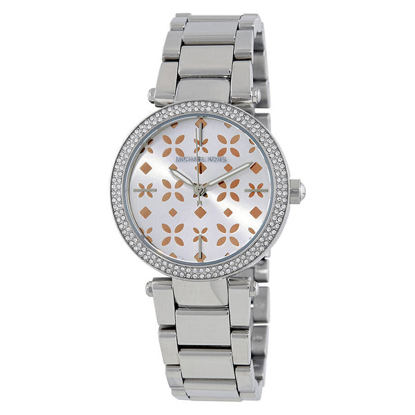 Michael Kors Mini Parker Silver Dial Ladies Watch MK6483 - The Watches Men & CO