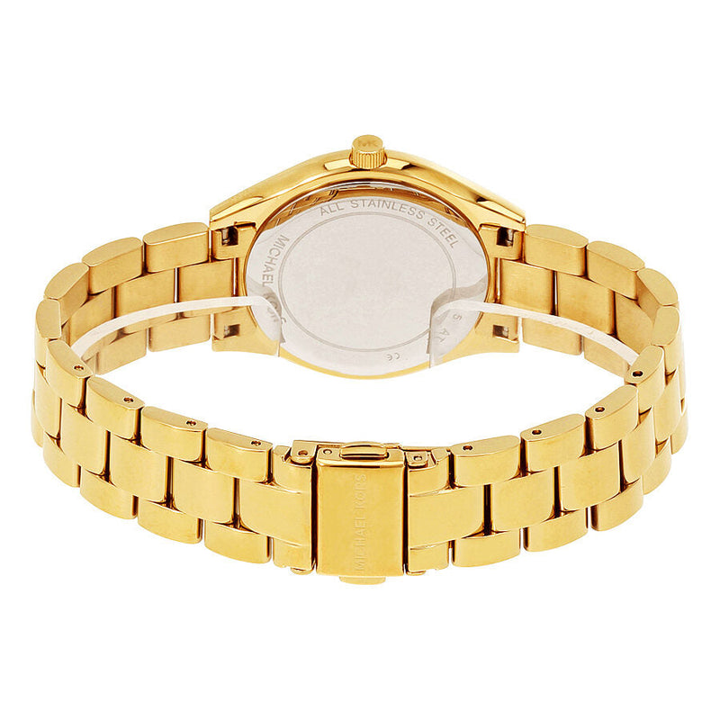 Michael Kors Mini Slim Runway Ladies Gold Tone Watch MK3477 - Watches of Australia #3