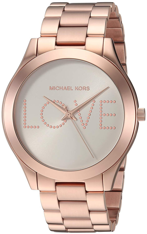 Michael Kors Rose Gold Slim Runway Women's Watch  MK3804 - The Watches Men & CO