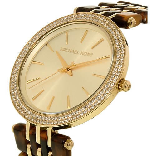 Michael Kors Darci Gold Dial Acetate Strap Ladies Watch MK4326 - Watches of Australia #3