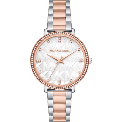 Michael Kors Pyper Two-Tone Embossed Logo Watch MK4667