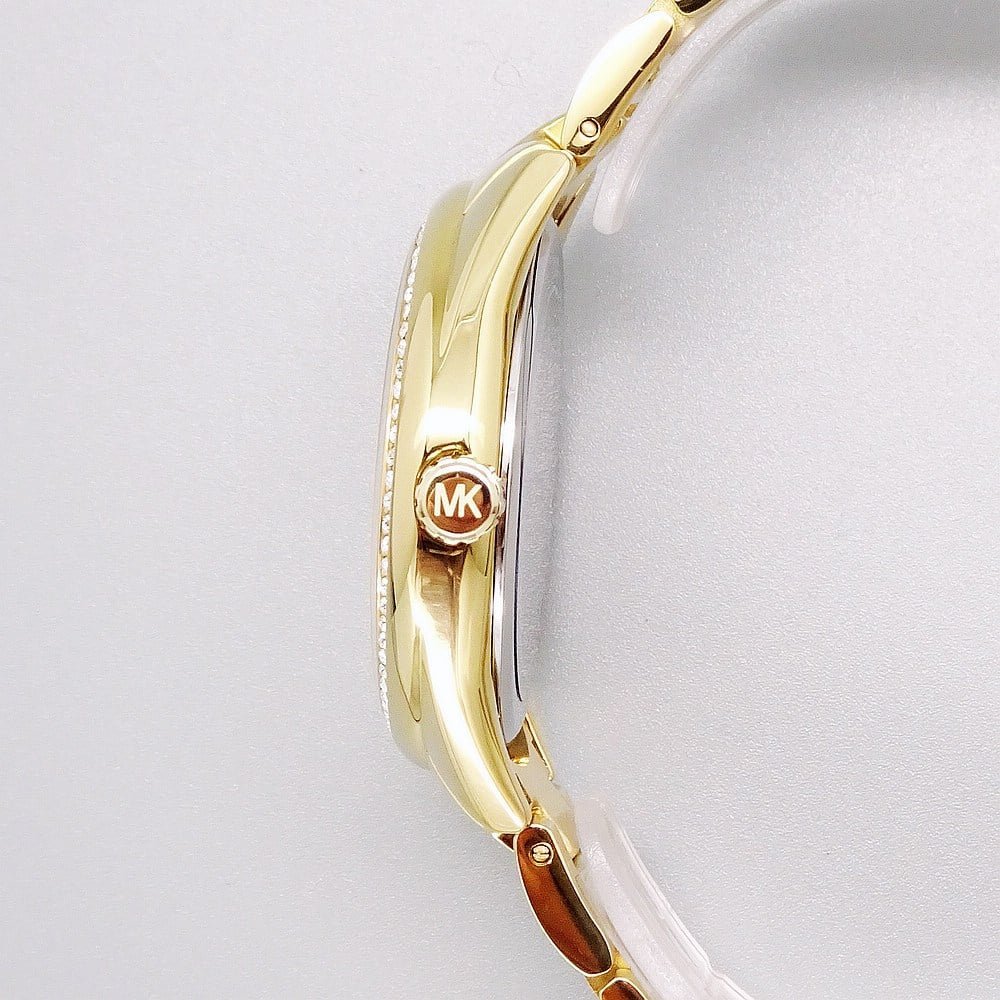 Michael Kors Slim Runway Three-Hand Gold-Tone Women's Watch - MK7090