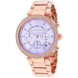 Michael Kors Parker Chronograph Purple Dial Rose Ladies Watch MK6169