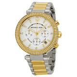 Michael Kors Parker Glitz Silver Dial Two-tone Ladies Watch #MK5626 - Watches of Australia