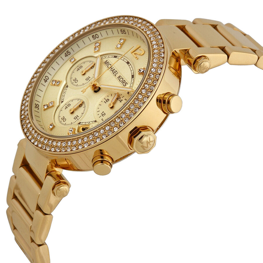 Michael Kors Parker Chronograph Champagne Dial Ladies Watch MK5354