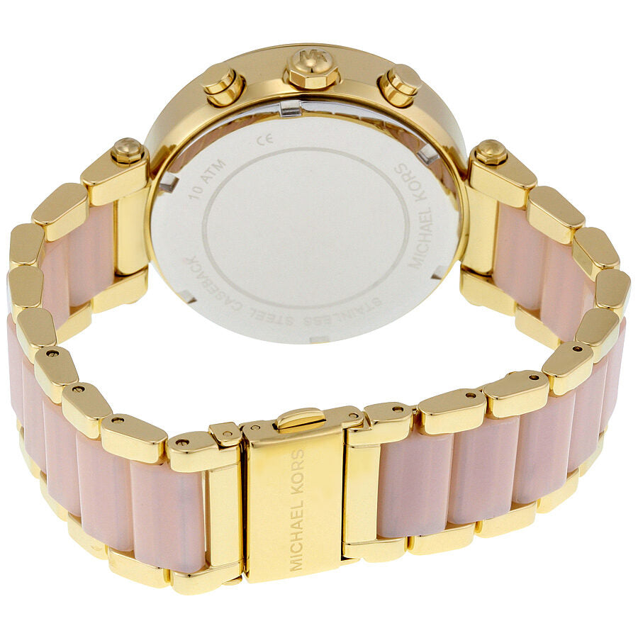 Michael Kors Parker Pink Dial Ladies Watch #MK6326 - The Watches Men & CO #3