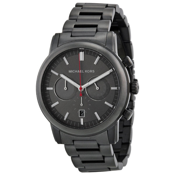 Michael Kors Pennant Chronograph Gunmetal Dial Gunmetal Ion-plated Men's Watch MK8371 - The Watches Men & CO