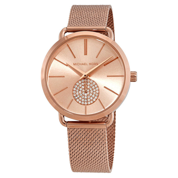 Michael Kors Porita Rose Dial Ladies Watch #MK3845 - The Watches Men & CO