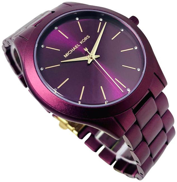 Michael Kors Slim Runway Purple Women's Watch MK4507 - The Watches Men & CO #2