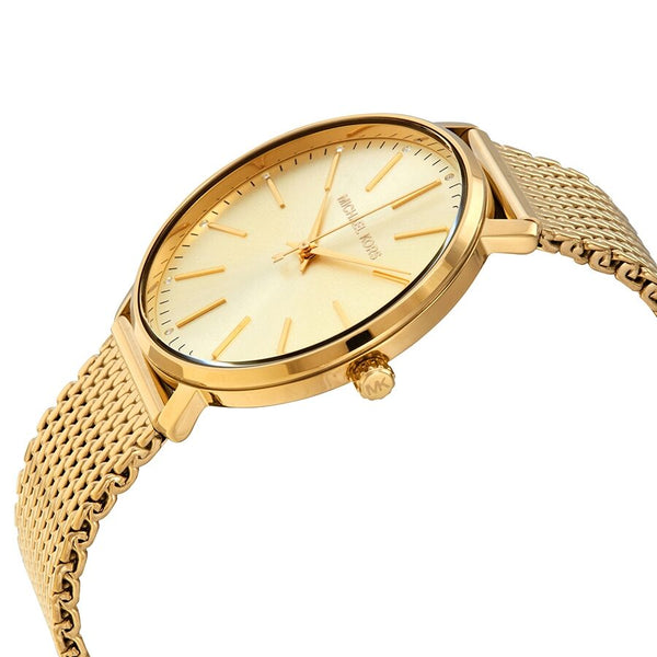 Michael Kors Pyper Quartz Crystal Gold Dial Ladies Watch MK4339 - The Watches Men & CO #2