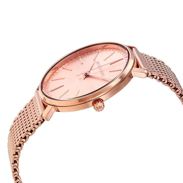 Michael Kors Pyper Quartz Crystal Rose Gold Dial Ladies Watch MK4340 - The Watches Men & CO #2