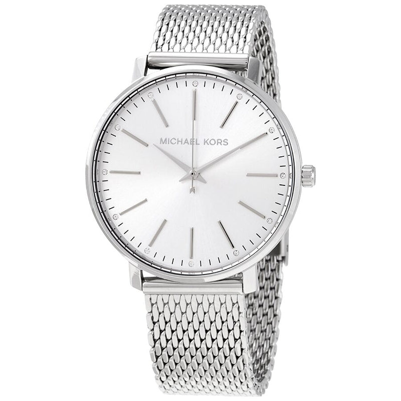 Michael Kors Pyper Quartz Crystal Silver Dial Ladies Watch MK4338 - Watches of Australia