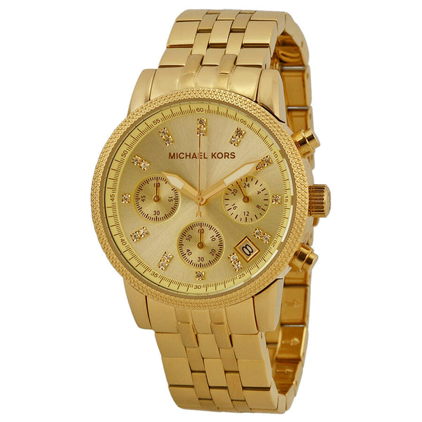 Michael Kors Ritz Chronograph Gold-tone Ladies Watch MK5676 - Watches of Australia