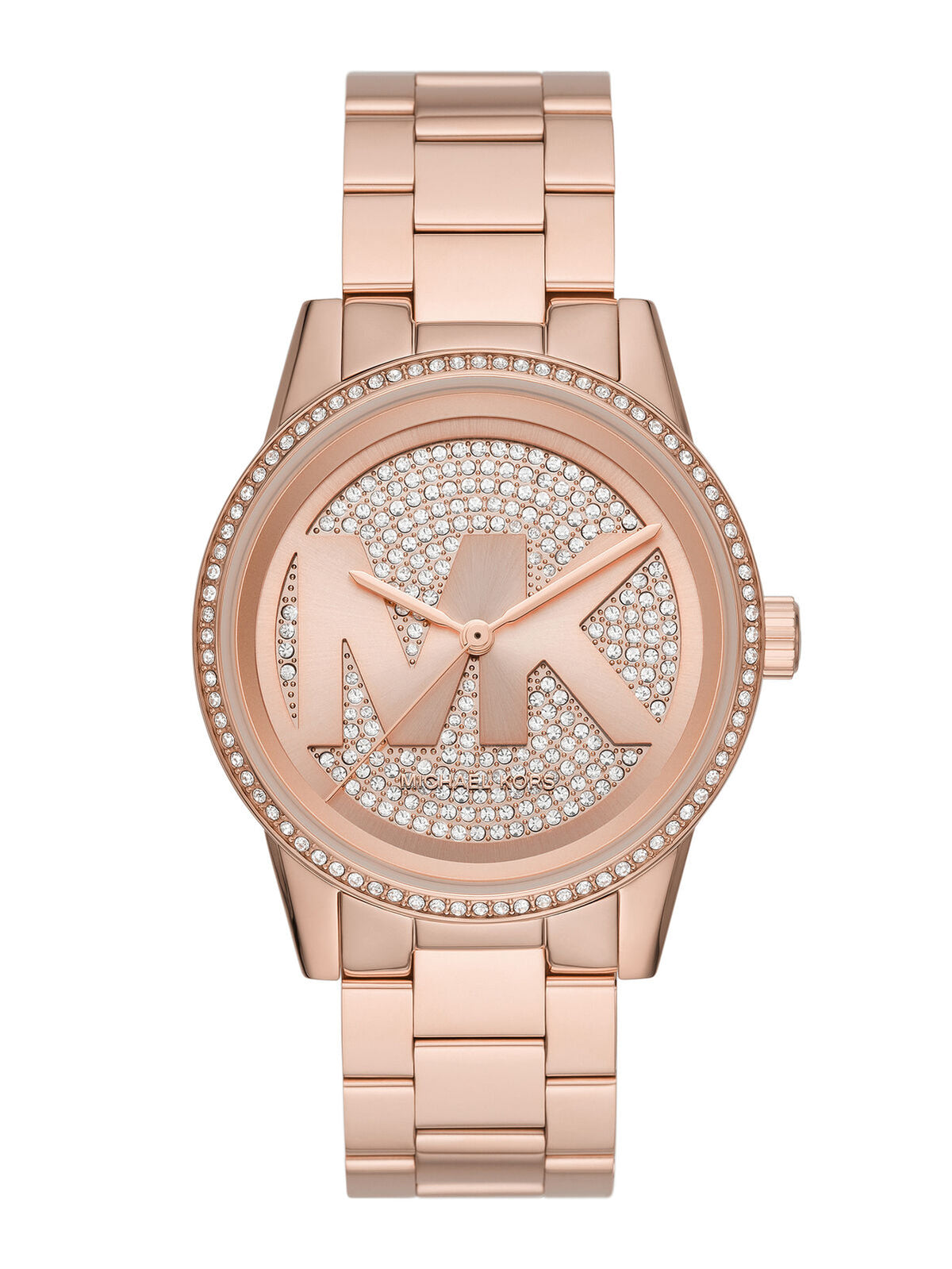 Michael Kors RITZ ladies watch with crystal pave dial and rose gold-tone bracelet