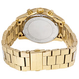 Michael Kors Ritz Pave Chronograph Crystal Gold Dial Ladies Watch MK6484