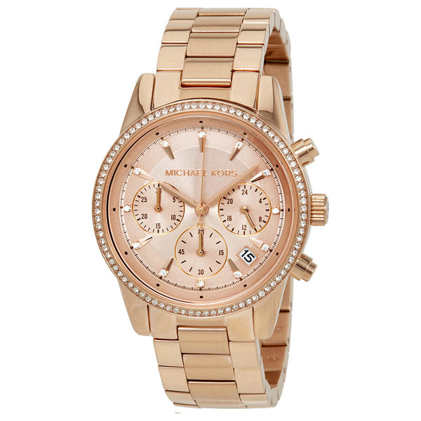 Michael Kors Ritz Rose Dial Ladies Watch MK6357 - The Watches Men & CO