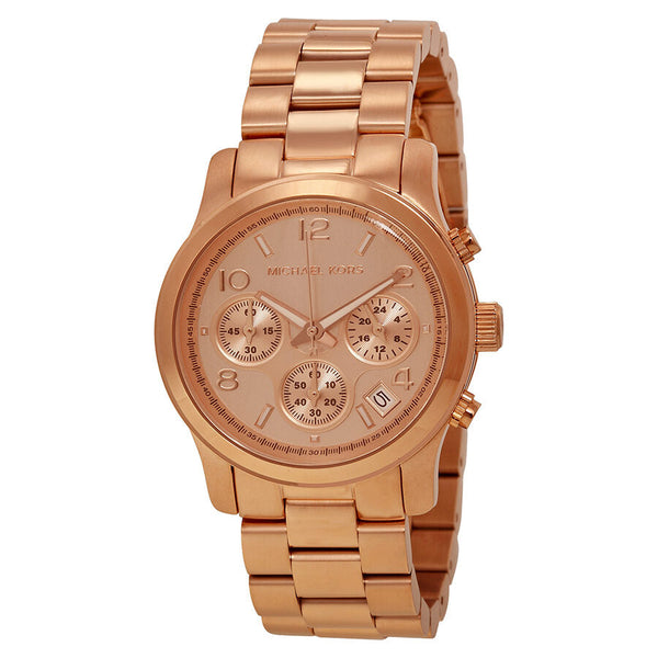 Michael Kors Runway Chronograph Gold Dial Ladies Watch MK5128 - The Watches Men & CO