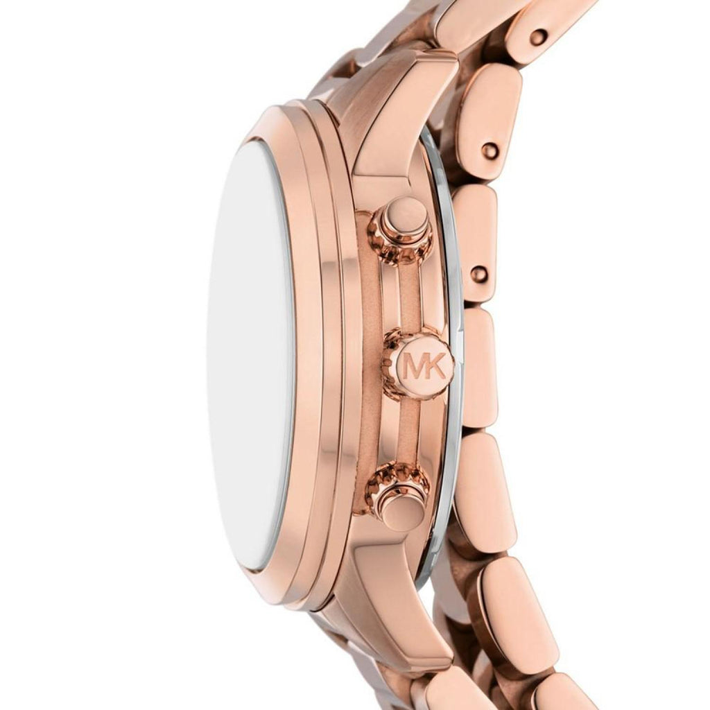 Michael Kors Runway MK7453 side profile showing rose gold case thickness