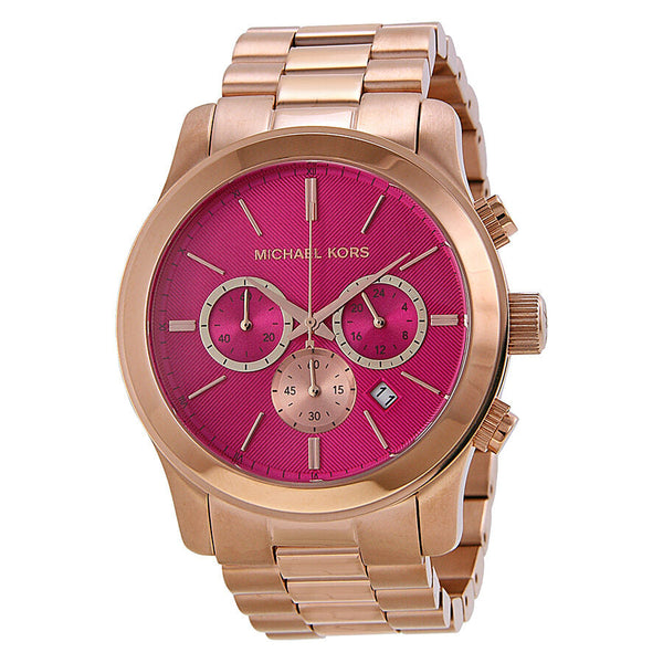 Michael Kors Runway Pink Dial Rose Gold-tone Ladies Watch MK5931 - The Watches Men & CO