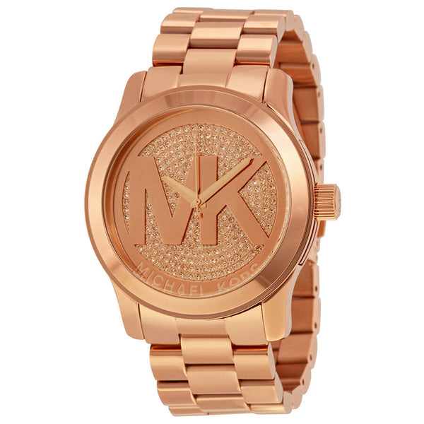 Michael Kors Runway Rose Dial Rose Gold-plated Ladies Watch MK5661 - The Watches Men & CO