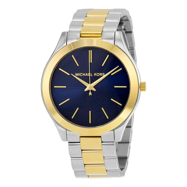 Michael Kors Slim Runway Blue Dial Two-tone Ladies Watch MK3479 - Watches of Australia