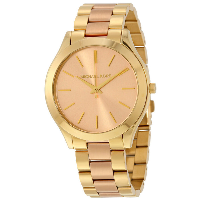 Michael Kors Slim Runway Pink Dial Ladies Watch MK3493 - The Watches Men & CO