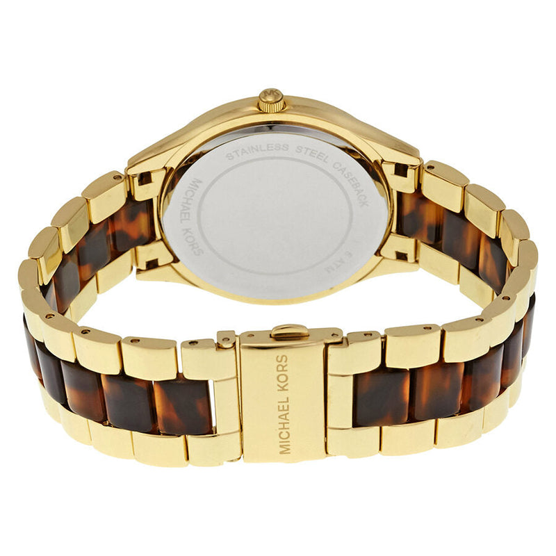 Michael Kors Slim Runway Tortoise-shell Dial Ladies Watch MK4284 - The Watches Men & CO #3