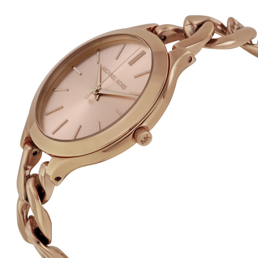 Michael Kors Slim Runway Twist Rose Dial Ladies Watch MK3223 - The Watches Men & CO #3