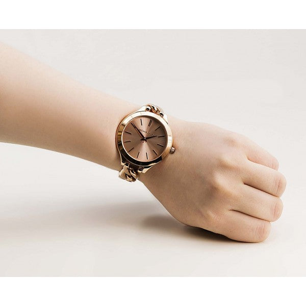 Michael Kors Slim Runway Twist Rose Dial Ladies Watch MK3223 - The Watches Men & CO #6