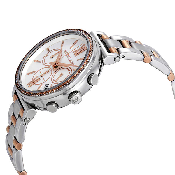 Michael Kors Sofie Chronograph Crystal Silver Dial Ladies Watch MK6558 - The Watches Men & CO #2