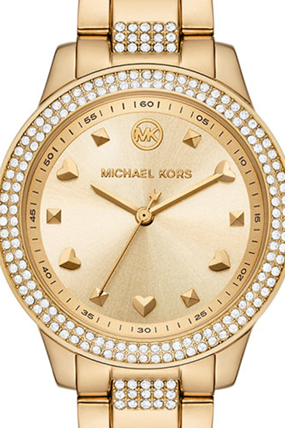 Michael Kors Tibby Quartz Crystal Gold Dial Ladies Watch MK1071