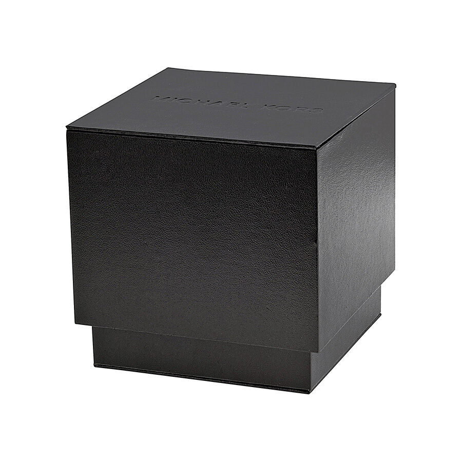 Michael Kors Wren Chronograph Crystal Pave Dial Black Ion-plated Ladies Watch MK5961