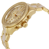Michael Kors Wren White Zebra Diamond Dial Ladies Quartz Watch MK6157