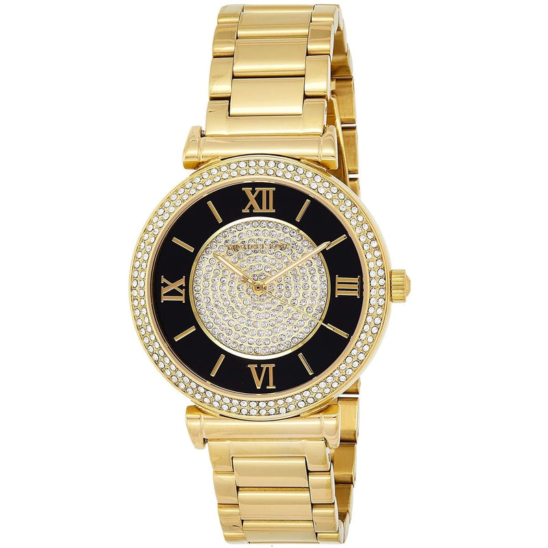 Michael Kors Catlin Black Dial Women's Watch  MK3338 - The Watches Men & CO