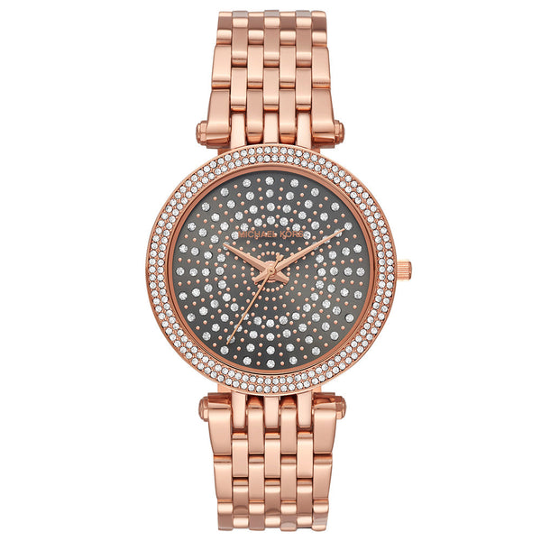 Michael Kors Darci Quartz Grey Crystal Pave Dial Ladies Watch MK4408