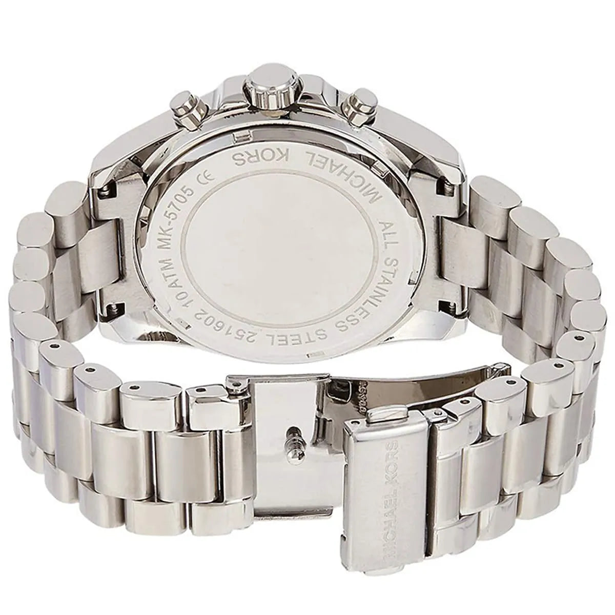 Michael Kors Bradshaw Chronograph Black Dial Silver Unisex Watch - MK5705