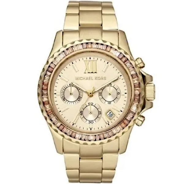 Michael Kors Everest Gold Chronograph Women's Watch  MK5849 - The Watches Men & CO