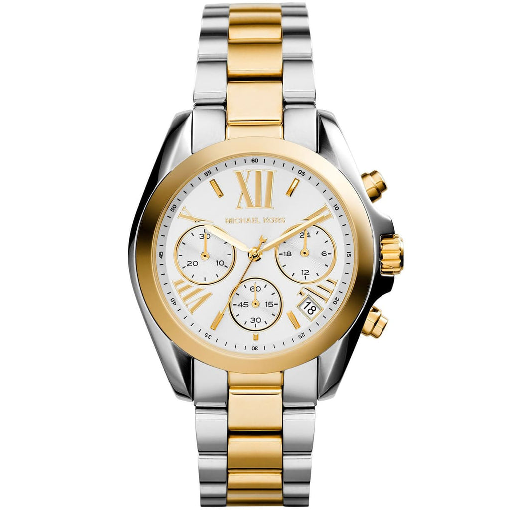 Two Tone Mk Watches On Sale Michael Kors Bradshaw Watch Two Tone