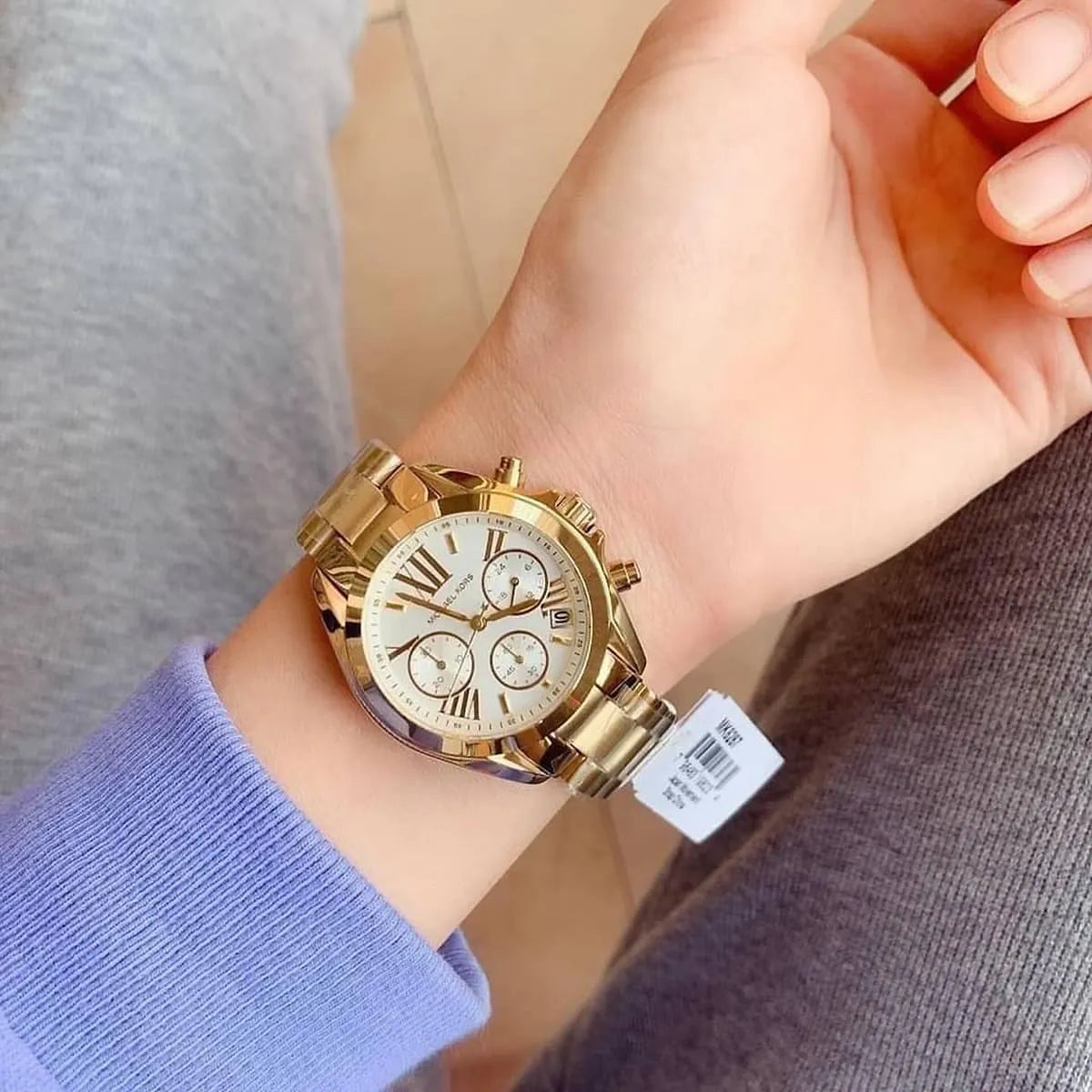 Michael Kors Mini Bradshaw Gold-Tone Chronograph Ladies Watch MK6267