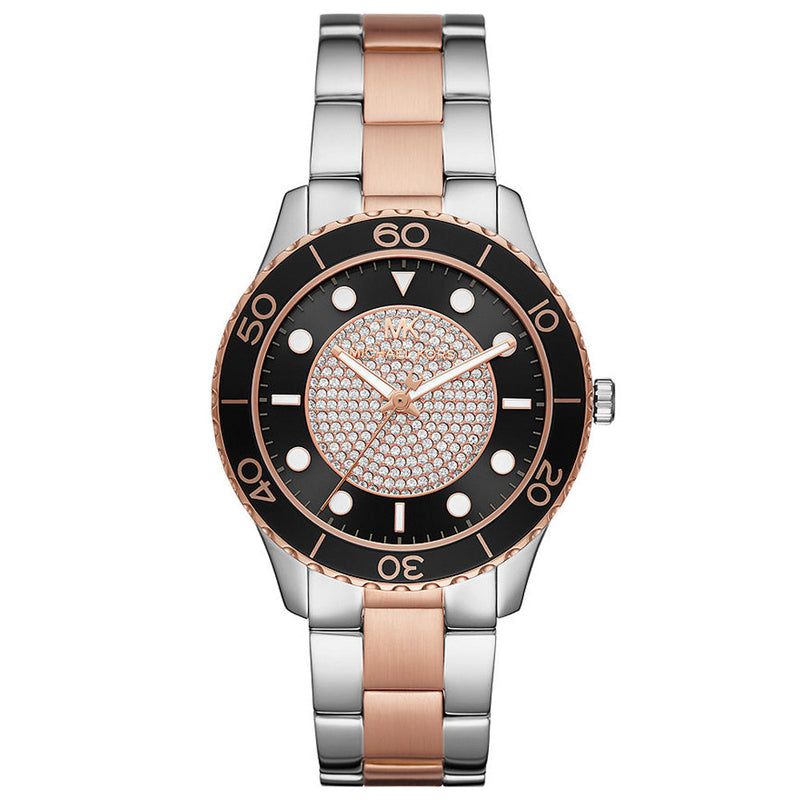 Michael Kors Runway Quartz Black Dial Ladies Watch MK6960