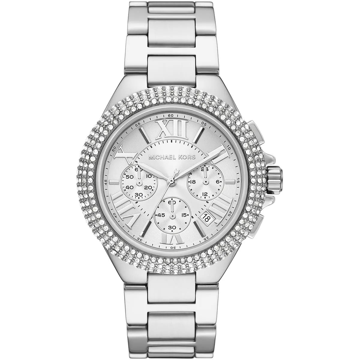 Michael Kors Oversized Camille Pavé Silver-Tone Women's Watch - MK6993