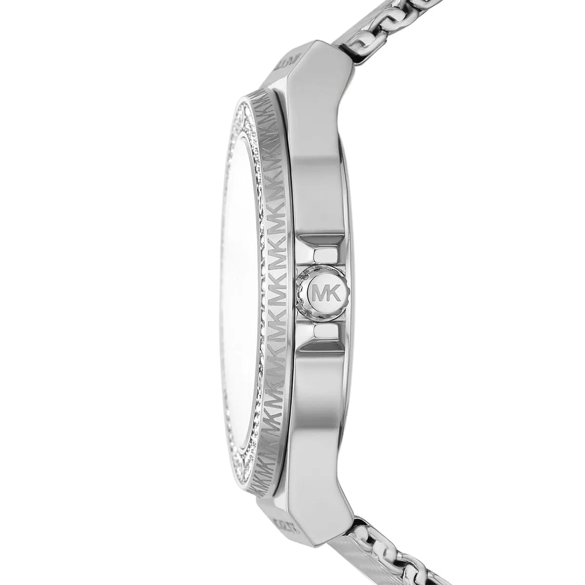 Michael Kors Lennox Pavé Silver Mesh Women's Watch - MK7337