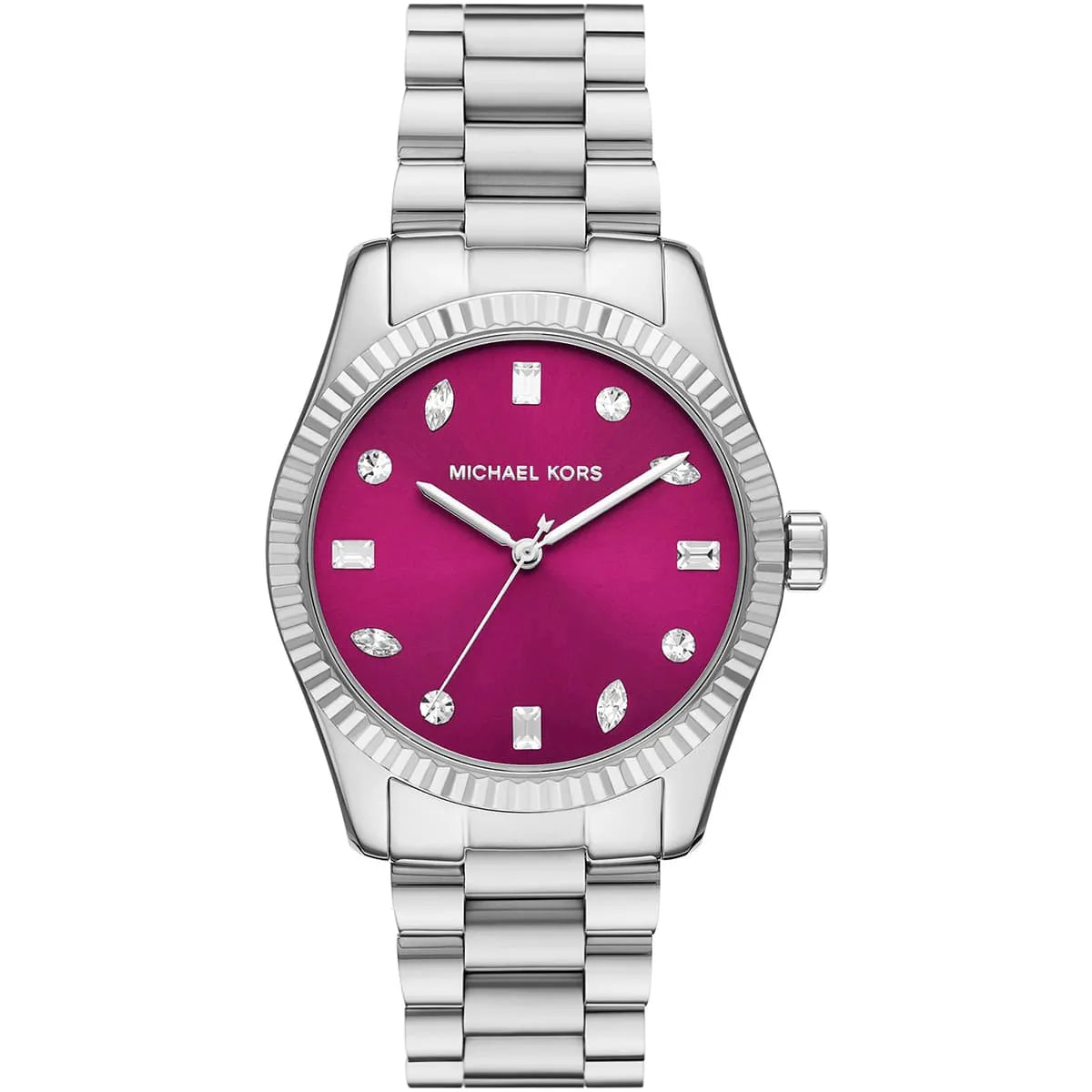 Michael Kors Lexington Pavé Silver-Tone Women's Watch - MK7443