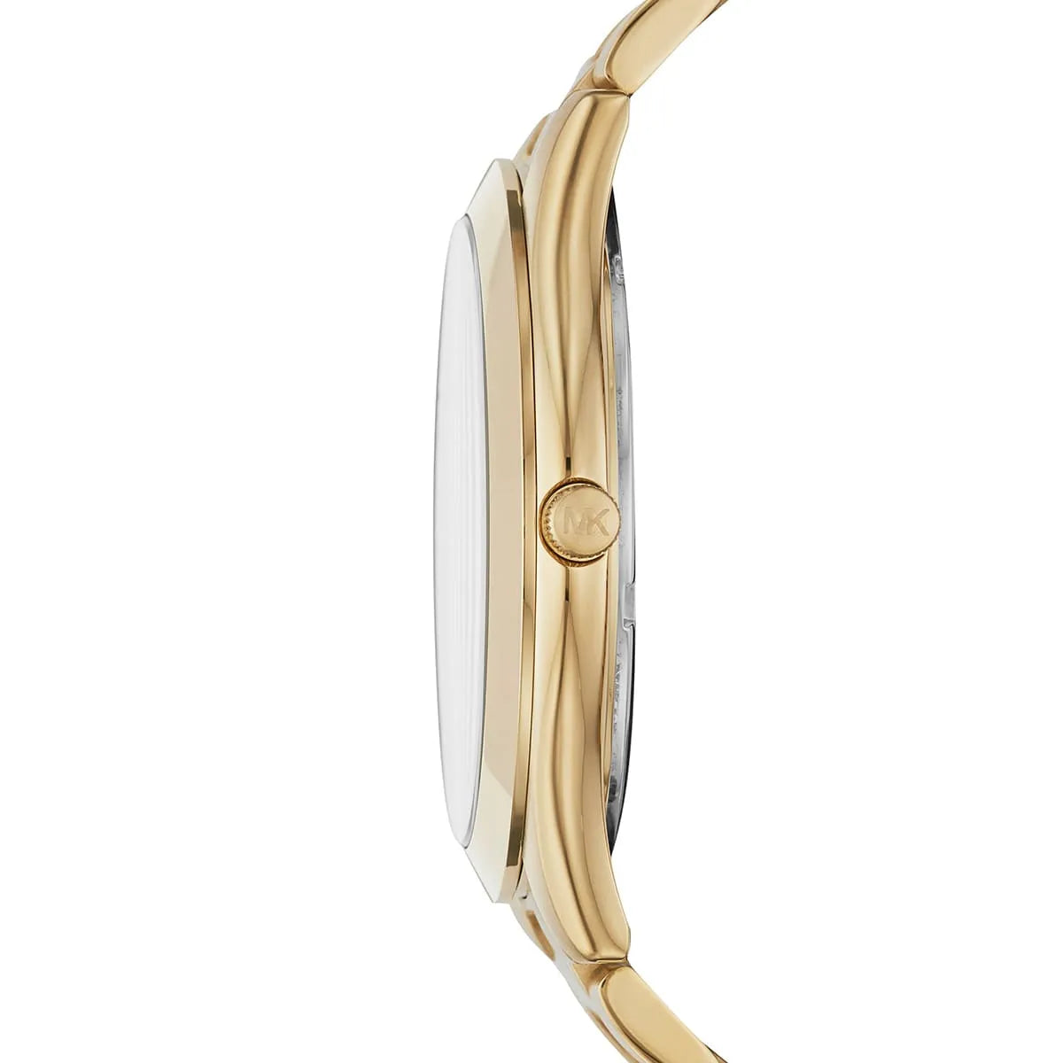 Michael Kors Oversized Slim Runway Balck Dial Gold Men's Watch - MK8621