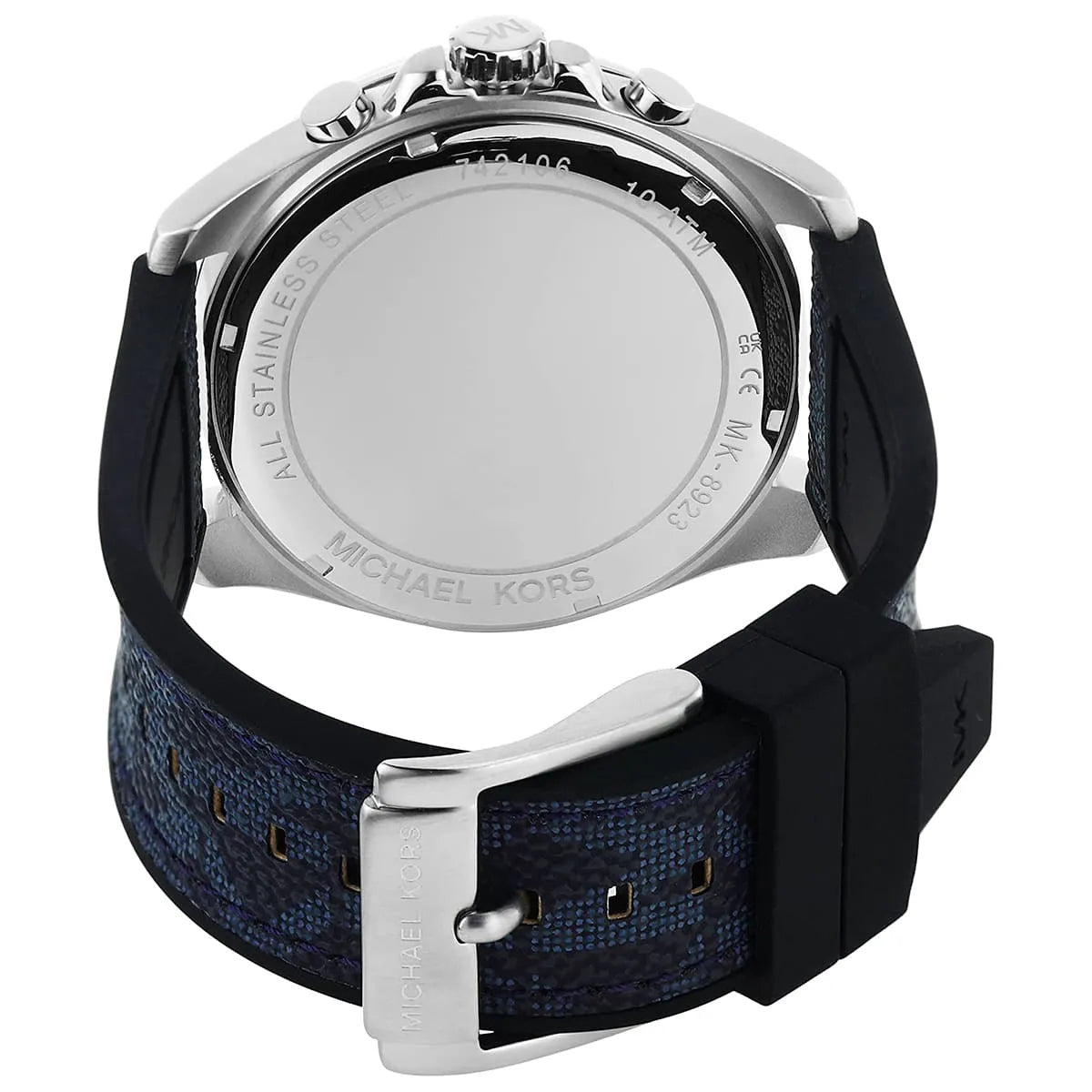 Michael Kors Oversized Brecken Logo and Silver-Tone Men's Watch - MK8923