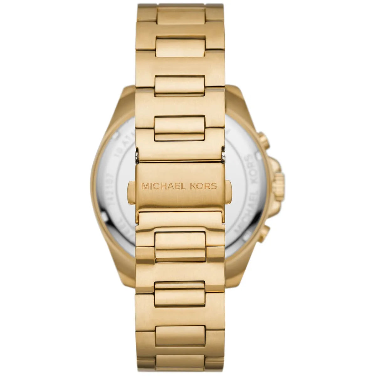 Gold-tone stainless steel bracelet of Michael Kors Brecken MK8934 watch